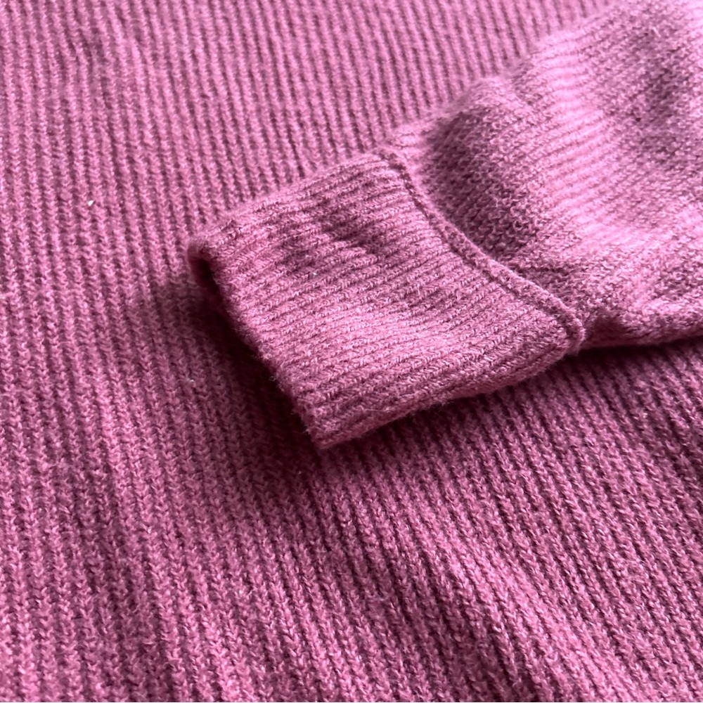 Aerie Women's Oversized Plum Ribbed Sweater - Picture 6 of 6
